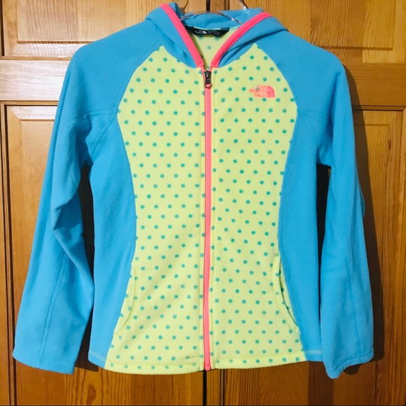 The North Face Other - North Face Girls Polka Dot Full Zip Fleece Jacket
